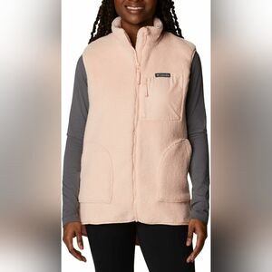 Women's Columbia Holly Hideaway vest XL Pink fleece